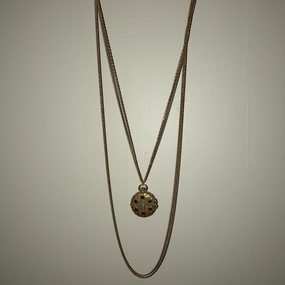 GOLDETTE NY Multi-Strand GoldTone Necklace Locket - Picture 2 of 7